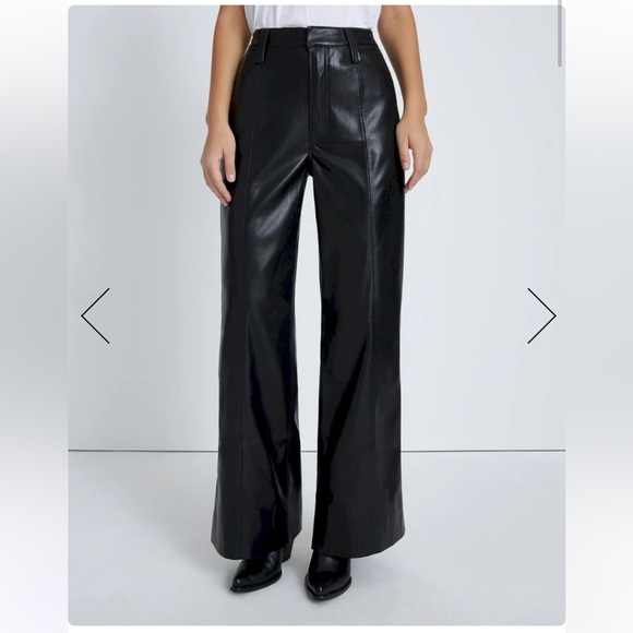7 For All Mankind Faux Leather Easy Trouser - Picture 2 of 5